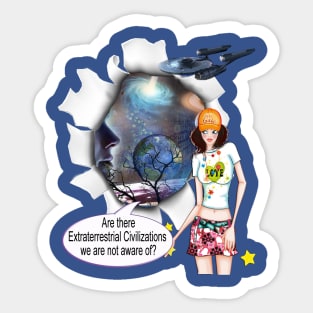 Extraterrestrial Civilizations Sticker